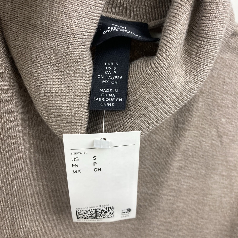 H&M Men's Sweater Size Small Taupe NWT - Picture 8 of 10